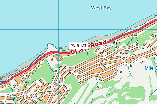 PA19 1AT map - OS VectorMap District (Ordnance Survey)