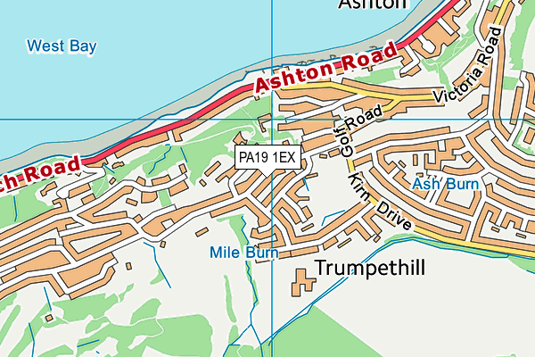 PA19 1EX map - OS VectorMap District (Ordnance Survey)