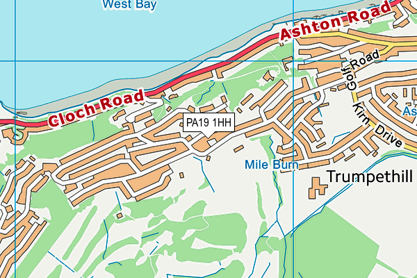 PA19 1HH map - OS VectorMap District (Ordnance Survey)