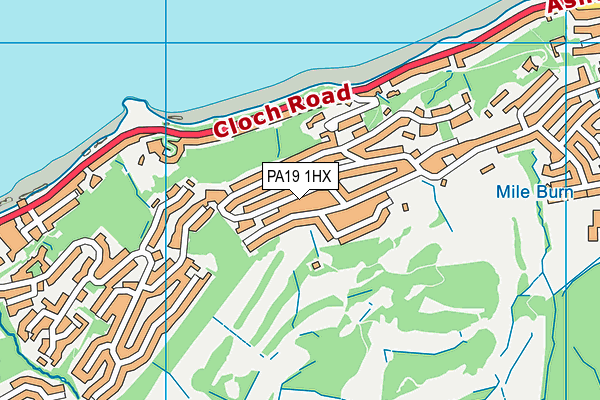 PA19 1HX map - OS VectorMap District (Ordnance Survey)