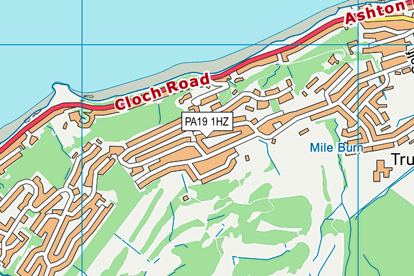 PA19 1HZ map - OS VectorMap District (Ordnance Survey)