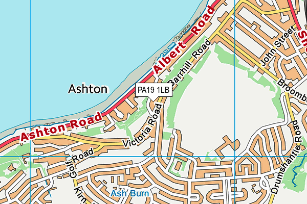 PA19 1LB map - OS VectorMap District (Ordnance Survey)