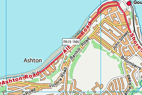 PA19 1NN map - OS VectorMap District (Ordnance Survey)