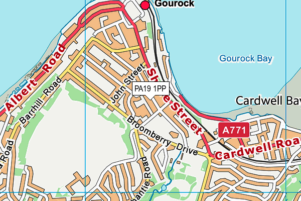 PA19 1PP map - OS VectorMap District (Ordnance Survey)