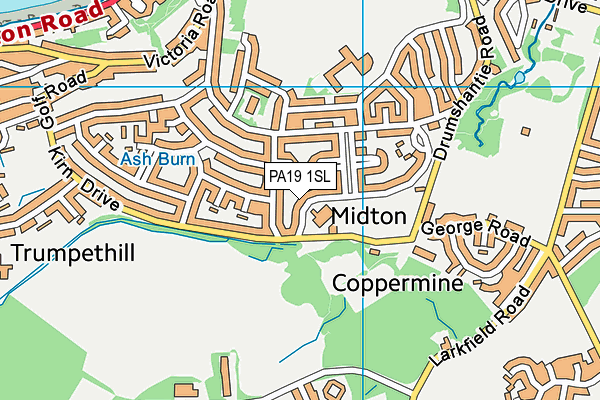 PA19 1SL map - OS VectorMap District (Ordnance Survey)