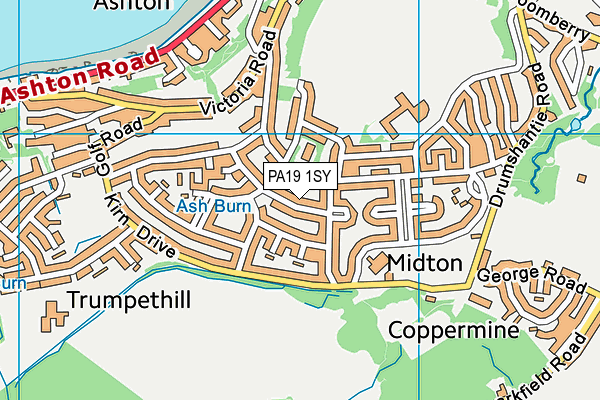 PA19 1SY map - OS VectorMap District (Ordnance Survey)