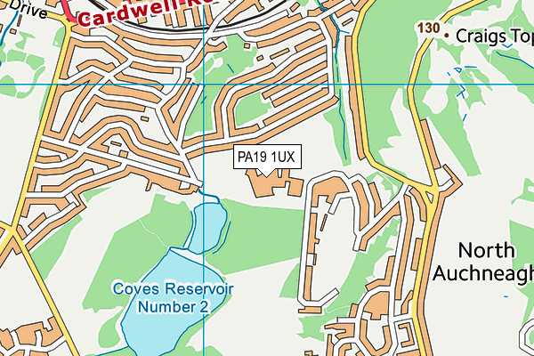 PA19 1UX map - OS VectorMap District (Ordnance Survey) PA19 1UX map - OS VectorMap District (Ordnance Survey)