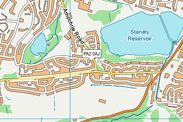 PA2 0AJ map - OS VectorMap District (Ordnance Survey) PA2 0AJ map - OS VectorMap District (Ordnance Survey)