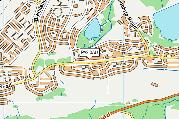 PA2 0AU map - OS VectorMap District (Ordnance Survey) PA2 0AU map - OS VectorMap District (Ordnance Survey)