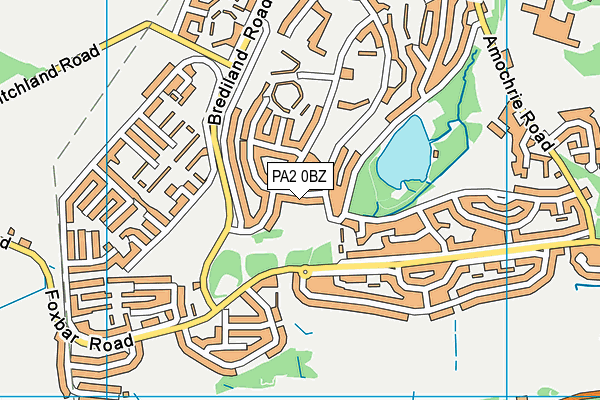 PA2 0BZ map - OS VectorMap District (Ordnance Survey) PA2 0BZ map - OS VectorMap District (Ordnance Survey)