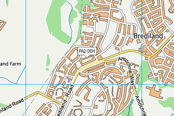 PA2 0EH map - OS VectorMap District (Ordnance Survey) PA2 0EH map - OS VectorMap District (Ordnance Survey)