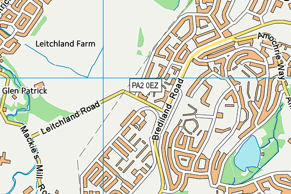 PA2 0EZ map - OS VectorMap District (Ordnance Survey) PA2 0EZ map - OS VectorMap District (Ordnance Survey)
