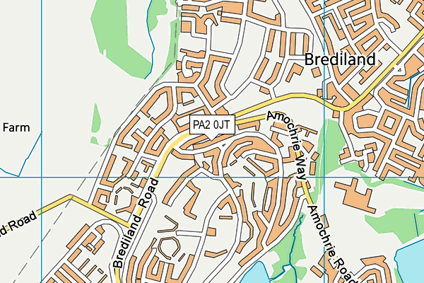 PA2 0JT map - OS VectorMap District (Ordnance Survey) PA2 0JT map - OS VectorMap District (Ordnance Survey)