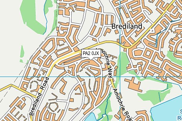 PA2 0JX map - OS VectorMap District (Ordnance Survey) PA2 0JX map - OS VectorMap District (Ordnance Survey)