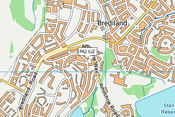 PA2 0JZ map - OS VectorMap District (Ordnance Survey) PA2 0JZ map - OS VectorMap District (Ordnance Survey)