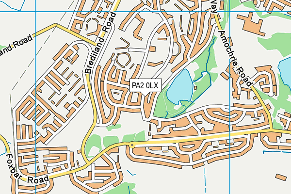PA2 0LX map - OS VectorMap District (Ordnance Survey) PA2 0LX map - OS VectorMap District (Ordnance Survey)