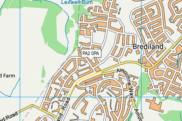 PA2 0PA map - OS VectorMap District (Ordnance Survey) PA2 0PA map - OS VectorMap District (Ordnance Survey)