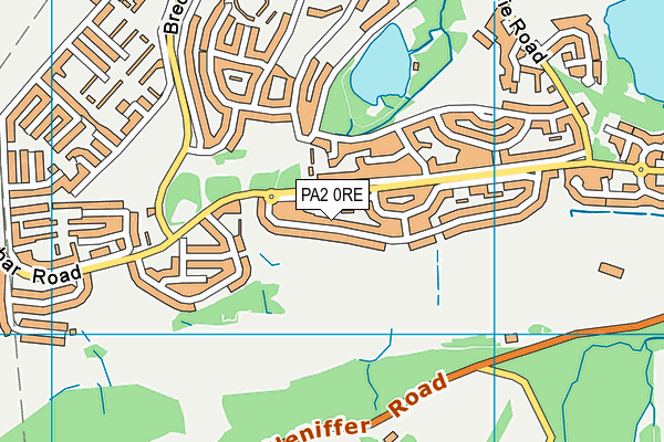 PA2 0RE map - OS VectorMap District (Ordnance Survey) PA2 0RE map - OS VectorMap District (Ordnance Survey)