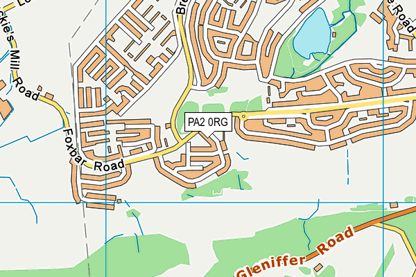 PA2 0RG map - OS VectorMap District (Ordnance Survey) PA2 0RG map - OS VectorMap District (Ordnance Survey)