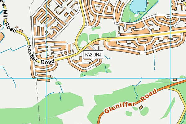 PA2 0RJ map - OS VectorMap District (Ordnance Survey) PA2 0RJ map - OS VectorMap District (Ordnance Survey)