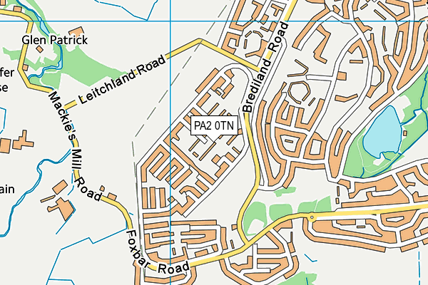 PA2 0TN map - OS VectorMap District (Ordnance Survey) PA2 0TN map - OS VectorMap District (Ordnance Survey)