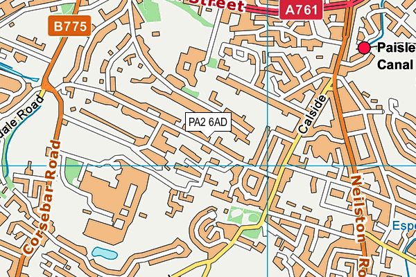 PA2 6AD map - OS VectorMap District (Ordnance Survey) PA2 6AD map - OS VectorMap District (Ordnance Survey)