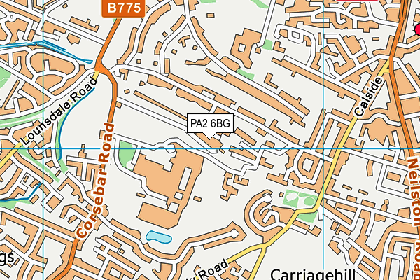 PA2 6BG map - OS VectorMap District (Ordnance Survey) PA2 6BG map - OS VectorMap District (Ordnance Survey)