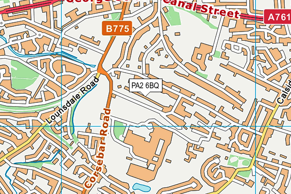 PA2 6BQ map - OS VectorMap District (Ordnance Survey) PA2 6BQ map - OS VectorMap District (Ordnance Survey)
