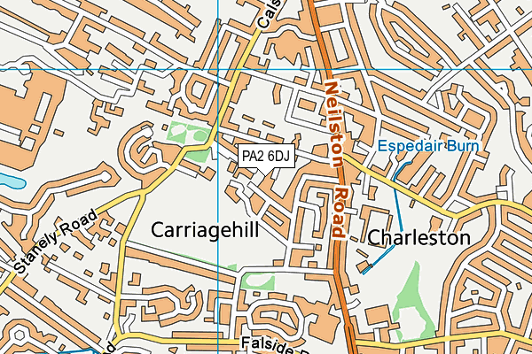 PA2 6DJ map - OS VectorMap District (Ordnance Survey) PA2 6DJ map - OS VectorMap District (Ordnance Survey)