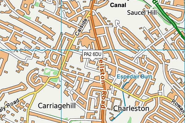 PA2 6DU map - OS VectorMap District (Ordnance Survey) PA2 6DU map - OS VectorMap District (Ordnance Survey)