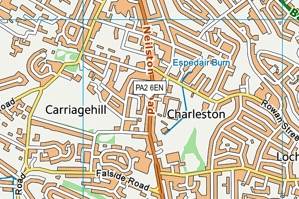 PA2 6EN map - OS VectorMap District (Ordnance Survey)