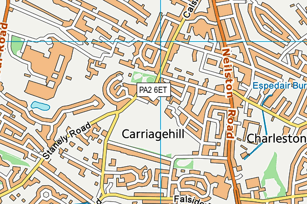 PA2 6ET map - OS VectorMap District (Ordnance Survey) PA2 6ET map - OS VectorMap District (Ordnance Survey)