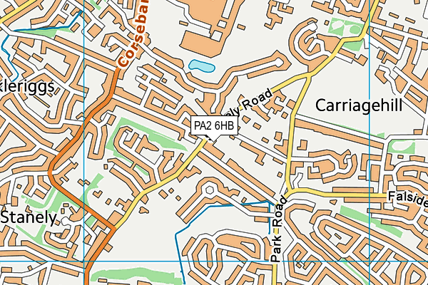 PA2 6HB map - OS VectorMap District (Ordnance Survey) PA2 6HB map - OS VectorMap District (Ordnance Survey)