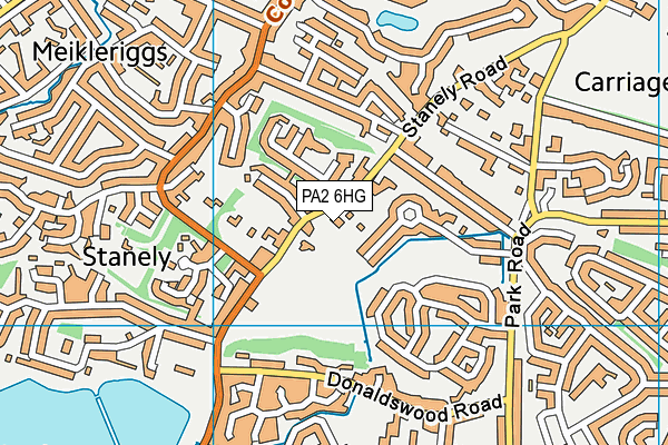 PA2 6HG map - OS VectorMap District (Ordnance Survey) PA2 6HG map - OS VectorMap District (Ordnance Survey)