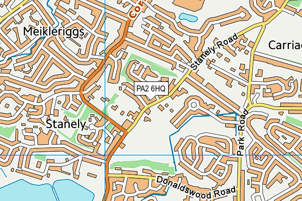 PA2 6HQ map - OS VectorMap District (Ordnance Survey) PA2 6HQ map - OS VectorMap District (Ordnance Survey)