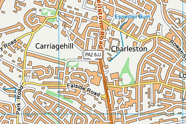 PA2 6JJ map - OS VectorMap District (Ordnance Survey) PA2 6JJ map - OS VectorMap District (Ordnance Survey)