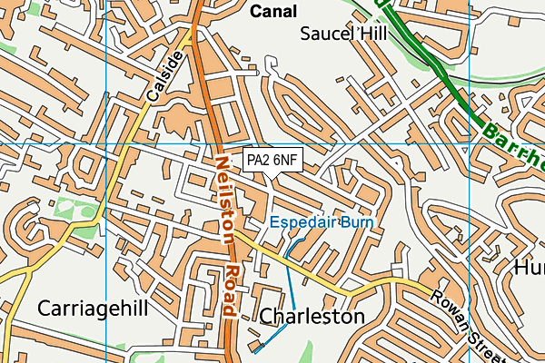 PA2 6NF map - OS VectorMap District (Ordnance Survey) PA2 6NF map - OS VectorMap District (Ordnance Survey)