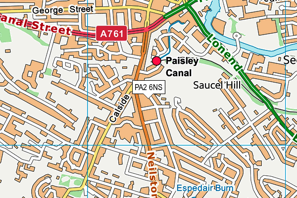 PA2 6NS map - OS VectorMap District (Ordnance Survey) PA2 6NS map - OS VectorMap District (Ordnance Survey)
