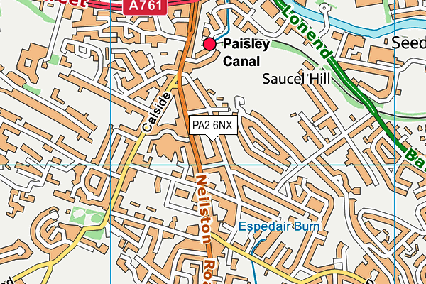 PA2 6NX map - OS VectorMap District (Ordnance Survey) PA2 6NX map - OS VectorMap District (Ordnance Survey)