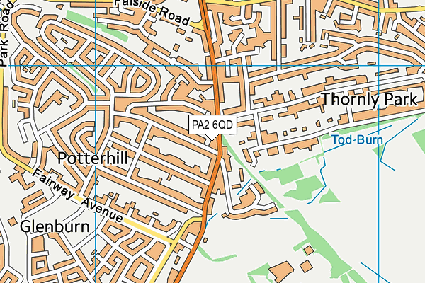 PA2 6QD map - OS VectorMap District (Ordnance Survey) PA2 6QD map - OS VectorMap District (Ordnance Survey)
