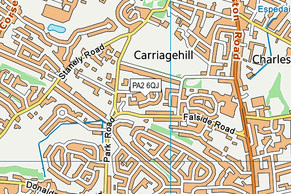 PA2 6QJ map - OS VectorMap District (Ordnance Survey) PA2 6QJ map - OS VectorMap District (Ordnance Survey)