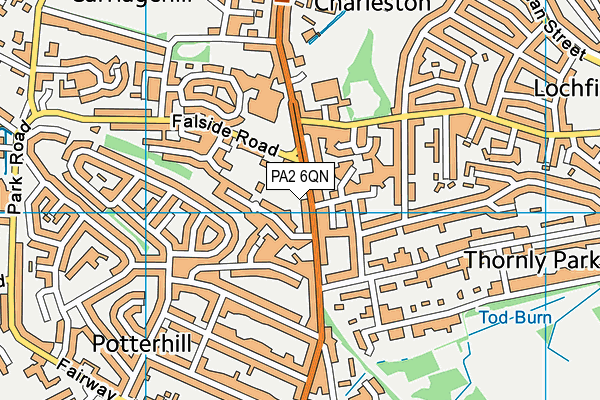 PA2 6QN map - OS VectorMap District (Ordnance Survey) PA2 6QN map - OS VectorMap District (Ordnance Survey)