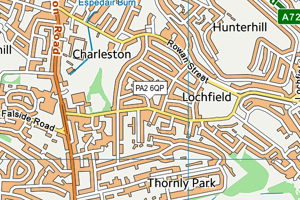 PA2 6QP map - OS VectorMap District (Ordnance Survey) PA2 6QP map - OS VectorMap District (Ordnance Survey)