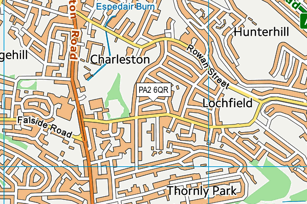 PA2 6QR map - OS VectorMap District (Ordnance Survey) PA2 6QR map - OS VectorMap District (Ordnance Survey)