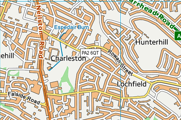 PA2 6QT map - OS VectorMap District (Ordnance Survey) PA2 6QT map - OS VectorMap District (Ordnance Survey)