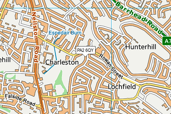 PA2 6QY map - OS VectorMap District (Ordnance Survey)
