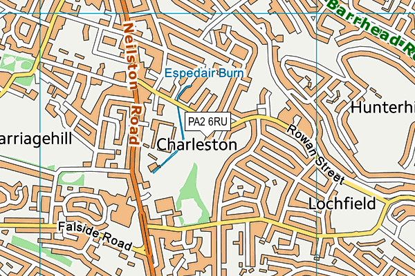 PA2 6RU map - OS VectorMap District (Ordnance Survey) PA2 6RU map - OS VectorMap District (Ordnance Survey)