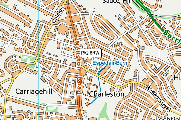 PA2 6RW map - OS VectorMap District (Ordnance Survey) PA2 6RW map - OS VectorMap District (Ordnance Survey)
