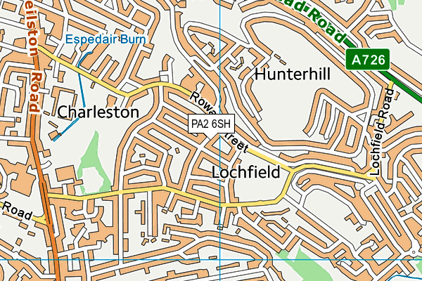 PA2 6SH map - OS VectorMap District (Ordnance Survey)