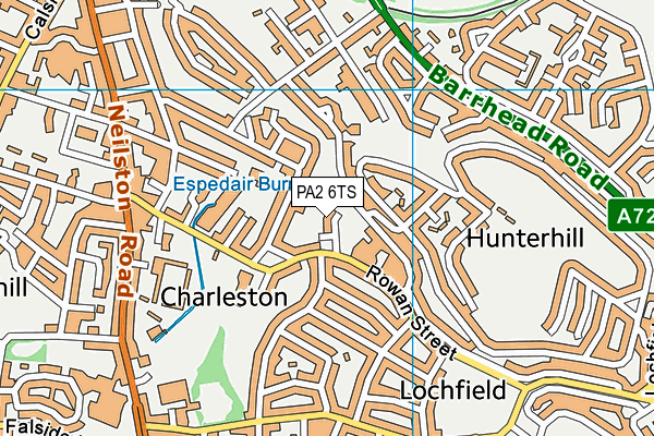 PA2 6TS map - OS VectorMap District (Ordnance Survey) PA2 6TS map - OS VectorMap District (Ordnance Survey)